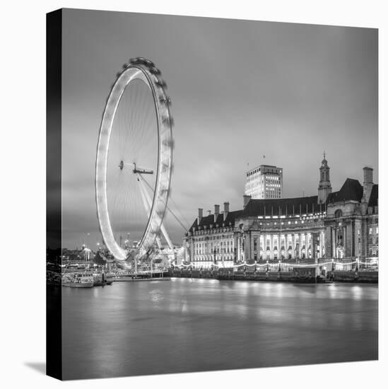 London Eye (Millennium Wheel) and Former County Hall, South Bank, London, England-Jon Arnold-Premier Image Canvas