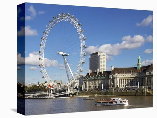 London Eye, River Thames, London, England, United Kingdom, Europe-Jeremy Lightfoot-Premier Image Canvas