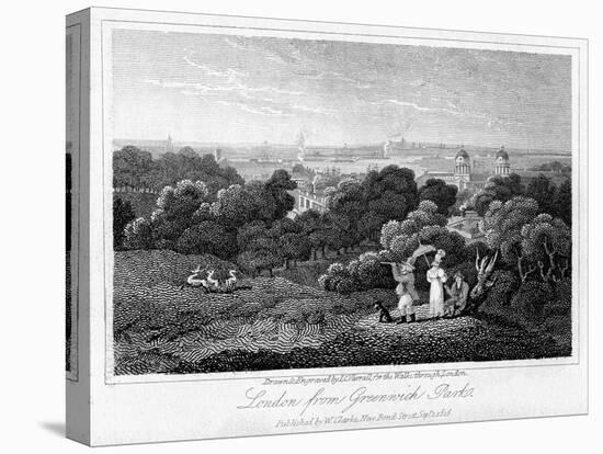 London from Greenwich Park, 1816-I Varrall-Premier Image Canvas