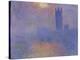 London Parliament in the Fog, c.1904-Claude Monet-Premier Image Canvas