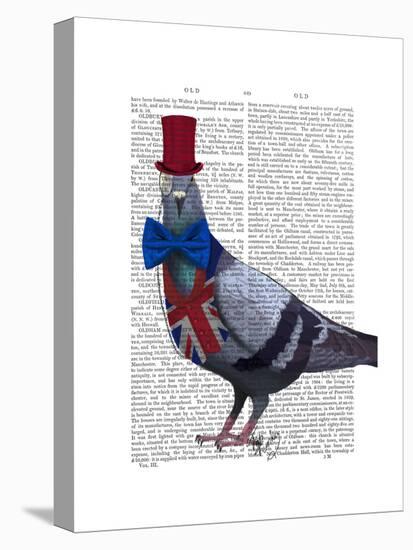 London Pigeon-Fab Funky-Stretched Canvas