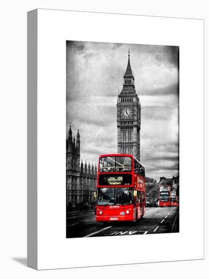 London Red Bus and Big Ben - City of London - UK - England - United Kingdom - Europe-Philippe Hugonnard-Stretched Canvas