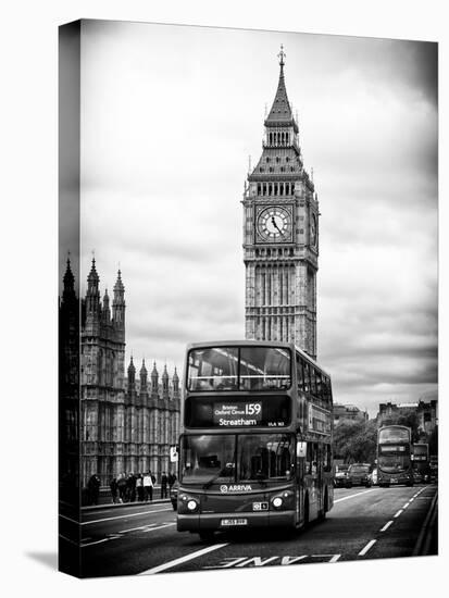 London Red Bus and Big Ben - London - UK - England - United Kingdom - Europe-Philippe Hugonnard-Stretched Canvas