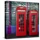 London Red Phone Boxes, Smithfield Market, London, England, United Kingdom, Europe-Mark Mawson-Premier Image Canvas