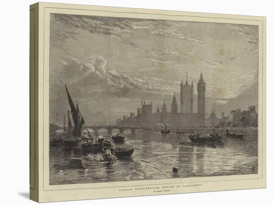 London Sketches, the Houses of Parliament-Myles Birket Foster-Premier Image Canvas