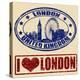 London Stamps-radubalint-Stretched Canvas