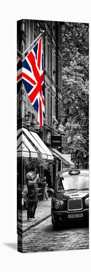 London Taxi and English Flag - London - UK - England - United Kingdom - Door Poster-Philippe Hugonnard-Premier Image Canvas