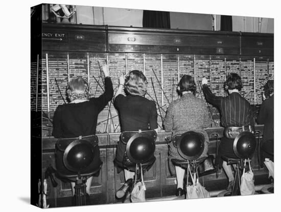 London Telephone Exchange, WWII-Robert Hunt-Premier Image Canvas