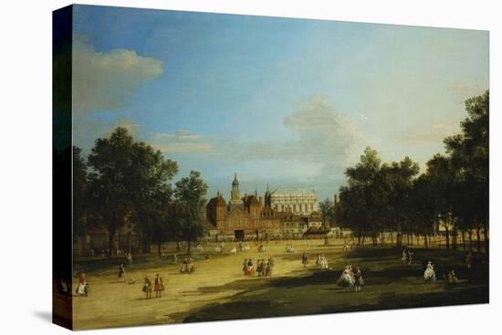 London: the Old Horse Guards and the Banqueting Hall, Whitehall, from St. James's Park, with…-Canaletto-Premier Image Canvas