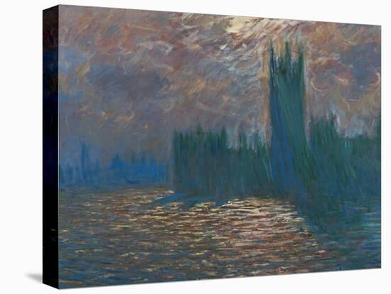 London, the Parliament; Reflections on the Thames River, 1899-1901-Claude Monet-Premier Image Canvas