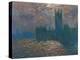 London, the Parliament; Reflections on the Thames River, 1899-1901-Claude Monet-Premier Image Canvas