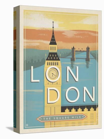 London, the Square Mile-Anderson Design Group-Stretched Canvas