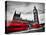 London, the Uk. Red Buses in Motion and Big Ben, the Palace of Westminster. the Icons of England In-Michal Bednarek-Premier Image Canvas