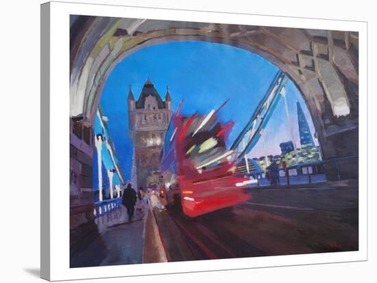 London Tower Bridge With Shard 2-M Bleichner-Stretched Canvas