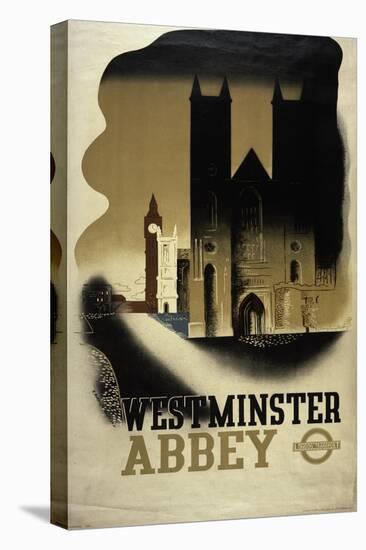 London Underground Poster Featuring Westminster Abbey, 1934-null-Premier Image Canvas