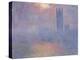 Londres, le Parlement, trouée de soleil dans le brouillard-Claude Monet-Premier Image Canvas