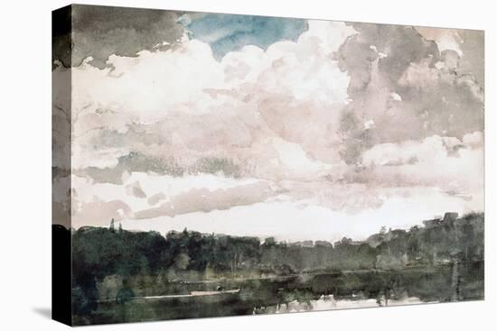 Lone Boat, North Woods Club, Adirondacks-Winslow Homer-Premier Image Canvas