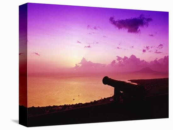 Lone Brimstone Hill Fortress Cannon at Sunset-Bob Krist-Premier Image Canvas