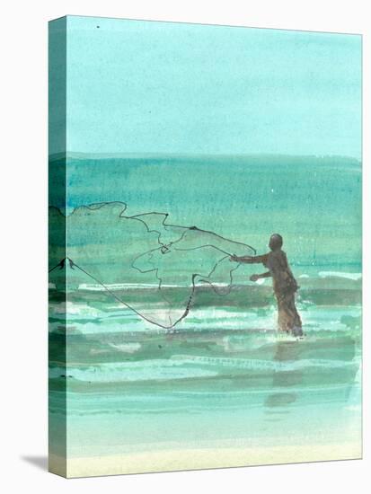 Lone Fisherman 1, 2015-Lincoln Seligman-Premier Image Canvas