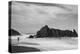 Lone Fisherman BW-Stan Hellmann-Stretched Canvas