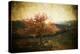 Lonely Beautiful Autumn Tree - Vintage Photo-melis-Premier Image Canvas