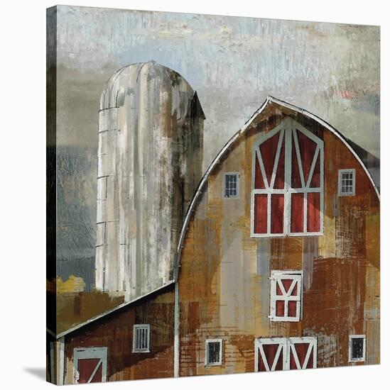 Long Barn - Silo-Mark Chandon-Stretched Canvas