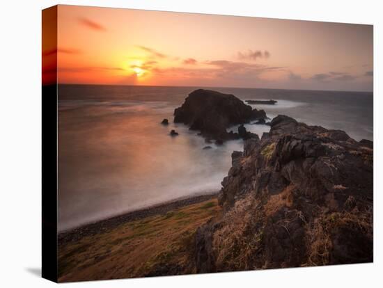 Long Exposure of Buraco Da Raquel Rock Formation on Fernando De Noronha at Sunrise-Alex Saberi-Premier Image Canvas