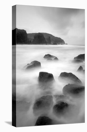 Long Exposure of Sea, with Rocks in Foreground, Bagh Dhail Mor, Isle of Lewis, Scotland, UK-Peter Cairns-Premier Image Canvas