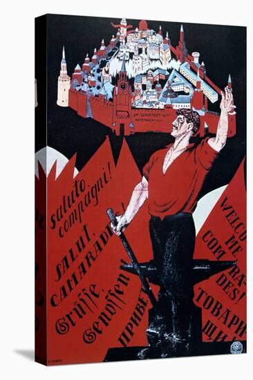 Long Live the Youth International, 1921-Dmitriy Stakhievich Moor-Premier Image Canvas