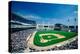 Long view of Baseball diamond and bleachers during professional Baseball Game, Comiskey Park, Il...-null-Premier Image Canvas