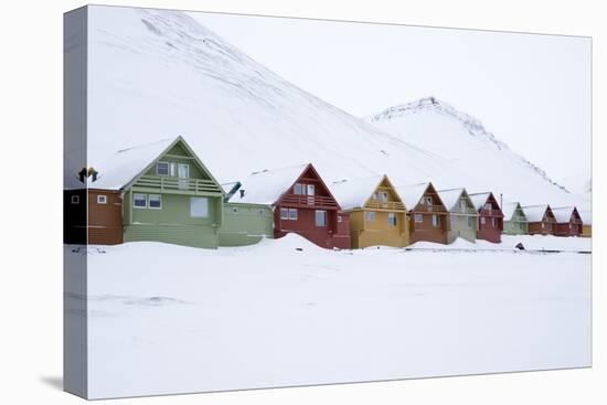 Longyearbyen Houses, Spitsbergen, Svalbard, Arctic Circle, Norway, Scandinavia-Stephen Studd-Premier Image Canvas