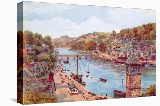 Looe, River and Bridge-Alfred Robert Quinton-Premier Image Canvas