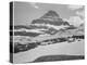 Looking Across Barren Land To Mountains From Logan Pass Glacier National Park Montana. 1933-1942-Ansel Adams-Stretched Canvas