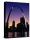 Looking Across the Mississippi River to St Louis, USA-Chuck Haney-Premier Image Canvas