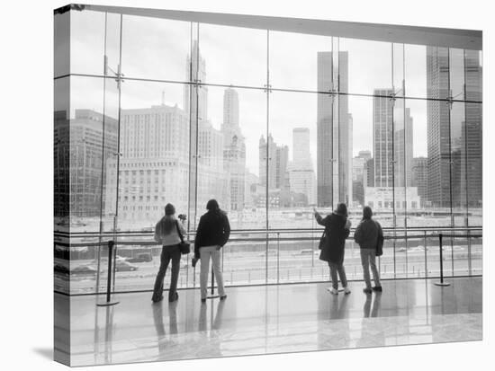 Looking at Ground Zero, Lower Manhattan, New York, USA-Walter Bibikow-Premier Image Canvas