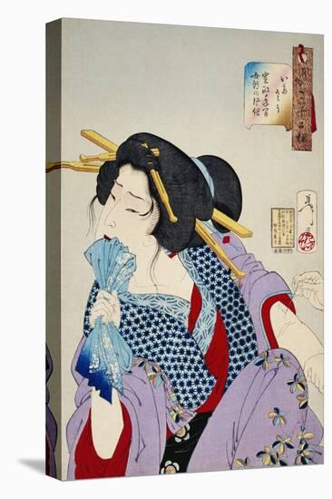 Looking in Pain: The Appearance of a Prostitute of the Kansei Era-Taiso Yoshitoshi-Premier Image Canvas