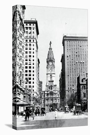 Looking North on Broad Street, Philadelphia, Pennsylvania-null-Stretched Canvas