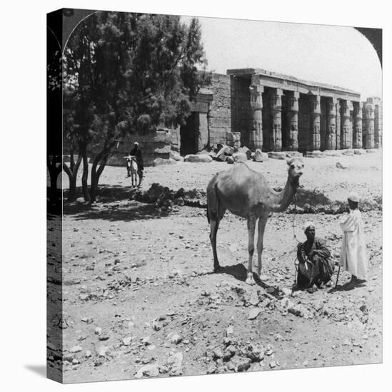 Looking North to the Temple of Sethos I, Thebes, Egypt, 1905-Underwood & Underwood-Premier Image Canvas