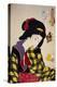 Looking Shy: The Appearance of a Young Girl of the Meiji Era-Taiso Yoshitoshi-Premier Image Canvas
