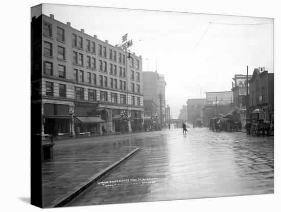 Looking South across Pike St. at Fourth, 1908-Ashael Curtis-Premier Image Canvas