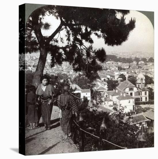 Looking South-East from the Pine Crowned Heights of Suwa-Yama over Kobe, Japan, 1904-Underwood & Underwood-Premier Image Canvas