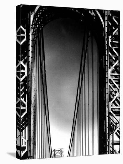 Looking up to Tower on the George Washington Bridge-Margaret Bourke-White-Premier Image Canvas