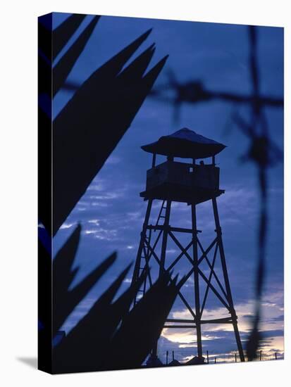 Lookout Tower Outside a Fortified Village During Vietnam War-Larry Burrows-Premier Image Canvas