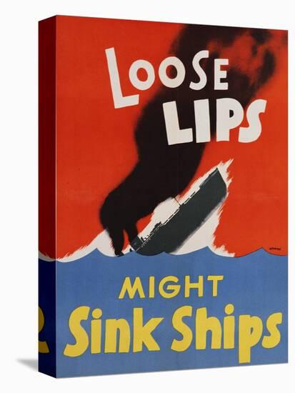 Loose Lips Might Sink Ships-David Pollack-Premier Image Canvas