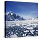 Loose Pack Ice in the Sea, with the Antarctic Peninsula in the Background, Antarctica-Geoff Renner-Premier Image Canvas