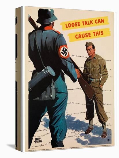 Loose Talk Can Cause This, 1942-Adolph Treidler-Premier Image Canvas