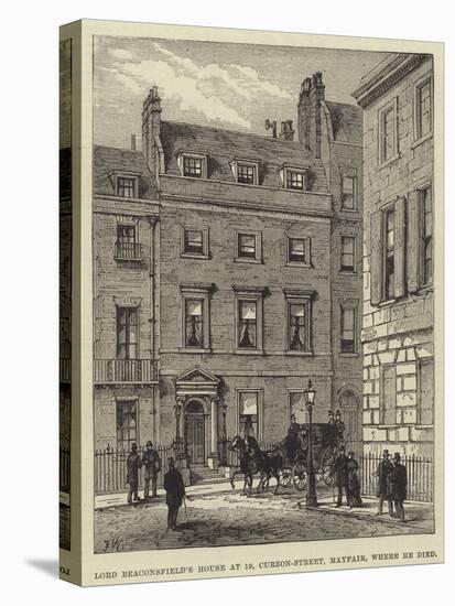 Lord Beaconsfield's House at 19, Curzon-Street, Mayfair, Where He Died-Frank Watkins-Premier Image Canvas