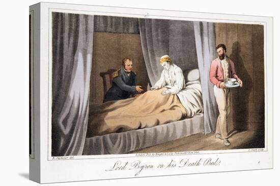 Lord Byron on His Death Bed, from the Last Days of Lord Byron by William Parry, Pub. 1825-Robert Seymour-Premier Image Canvas