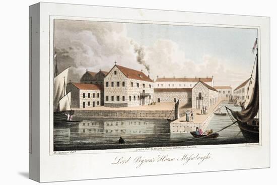 Lord Byron's House at Missolonghi, from the Last Days of Lord Byron by William Parry, Pub. 1825-Robert Seymour-Premier Image Canvas