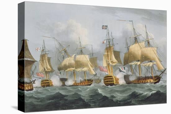 Lord Howe in the Queen Charlotte, 1794, Engraved Sutherland, Jenkins's 'Naval Achievements', 1816-Thomas Whitcombe-Premier Image Canvas